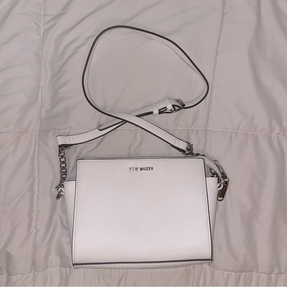 Steve Madden Crossbody Small White Basic Purse - Great Condition